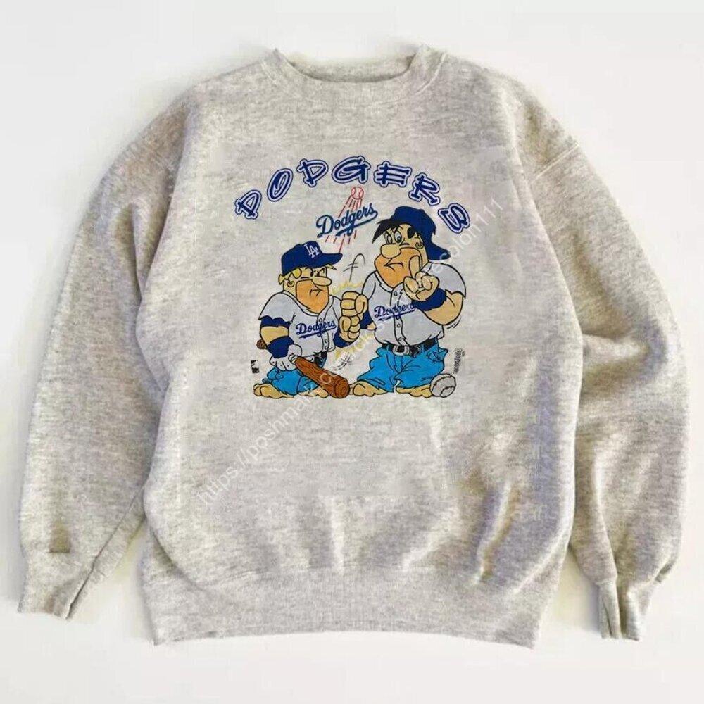 Los Angeles Dodgers Flintstones Baseball Retro Sweatshirt